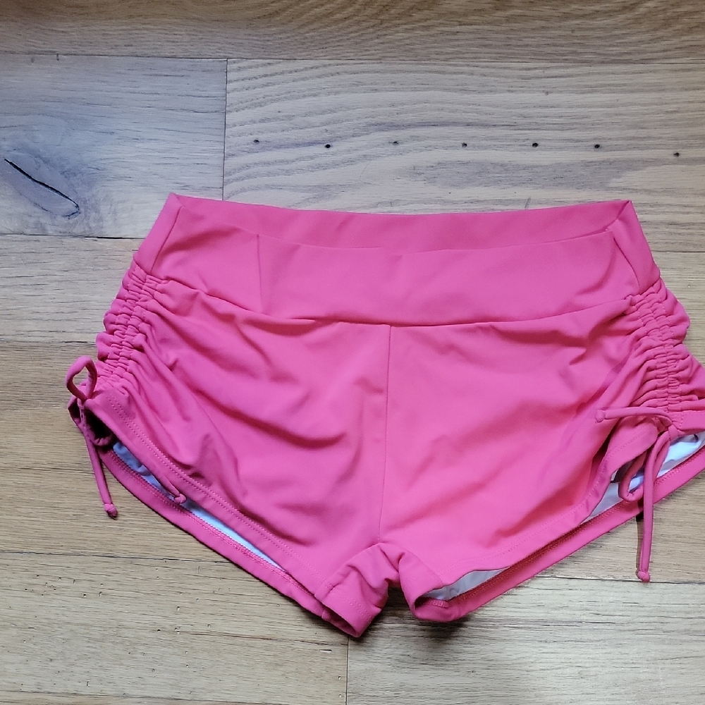 VENUS Pink Swim Bottoms With Drawstring Accent Size 8